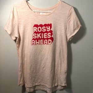 Old navy peach graphic tee